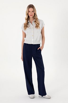 شلوار کرمگن سرمه ای زنانه Comfort U.S. Polo Assn. - کد 929044254