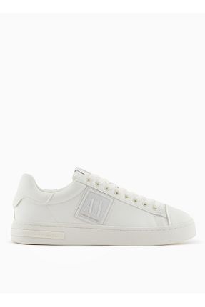 کفش اسنیکر نباتی مردانه بند دار Armani Exchange - کد 935570541