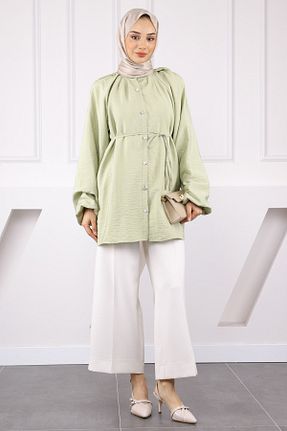 پیراهن حجاب سبز زنانه رگولار İmajButik - کد 934588598