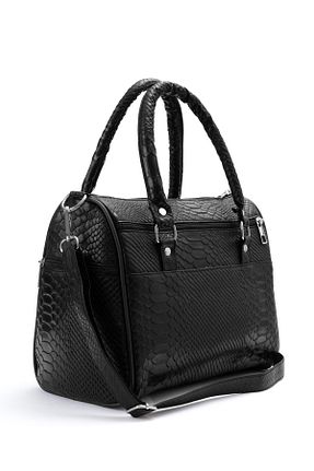 کیف دوشی مشکی زنانه چرم خالص fubileather - کد 934576694
