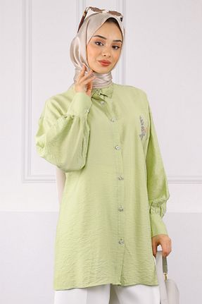 پیراهن حجاب سبز زنانه رگولار İmajButik - کد 934588627