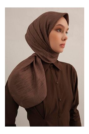 روسری قهوه ای ساده Armine - کد 934618574