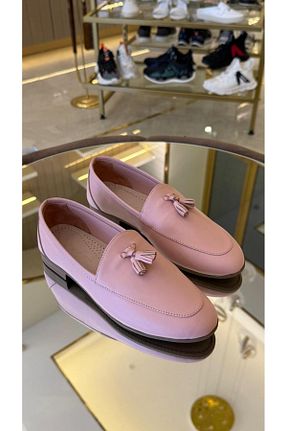کفش آکسفورد صورتی زنانه پاشنه کوتاه (1 - 4 سانتی متر) DUYGUSHOESBAG - کد 934630937