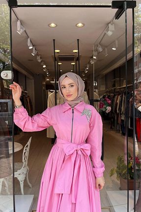لباس صورتی زنانه بافتنی OMELYA - کد 930522866