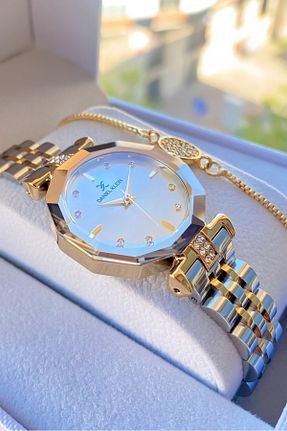 ساعت مچی طلائی زنانه 31-35 میلی متر Daniel Klein - کد 866633287