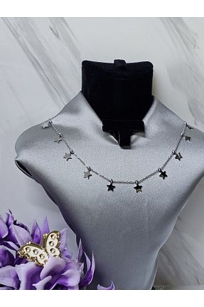گردنبند استیل ( فولاد ) رنگی زنانه استیل (فولاد) MODA - کد 934640669
