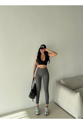 ساق شلواری طوسی زنانه بافتنی CEGEB - کد 902590383