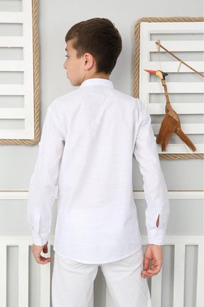 پیراهن سفید بچه گانه رگولار WİKİMİKİ - کد 935670955