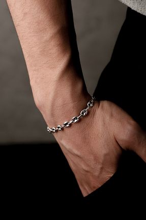 دستبند نقره سبز مردانه 925 عیار Ricco Jewellery - کد 931319113