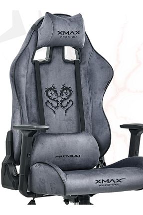 صندلی گیمینگ طوسی Geriye doğru yatabilme XMAX - کد 467067535