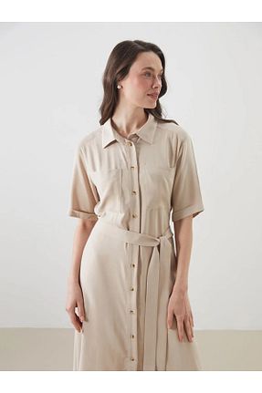 لباس بژ زنانه بافتنی LC Waikiki - کد 934690917