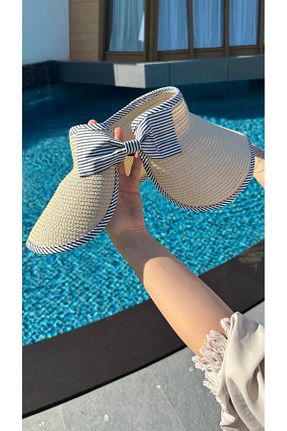 کلاه بژ زنانه حصیر FELLMENS - کد 934709836