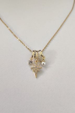گردنبند استیل ( فولاد ) متالیک زنانه استیل ضد زنگ Lynare - کد 934738780