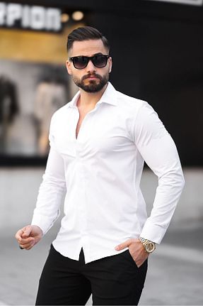 پیراهن سفید مردانه رگولار blackpanther - کد 932651903
