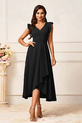 لباس مشکی زنانه بافتنی Varyete - کد 872031166