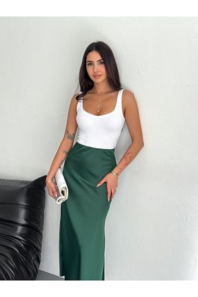 دامن رنگی زنانه ساتن SBL COLLECTİON - کد 934744167