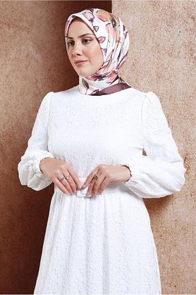 روسری رنگی پلی استر Alvina - کد 858838841