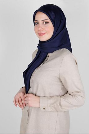 روسری سرمه ای پلی استر Alvina - کد 801205899