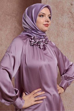 روسری بنفش پلی استر Alvina - کد 828287026