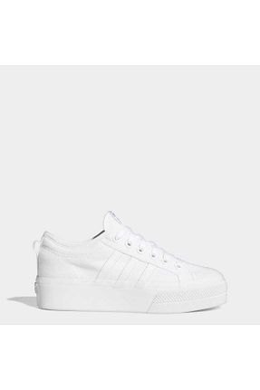 کفش اسنیکر سفید زنانه بند دار adidas - کد 292136465