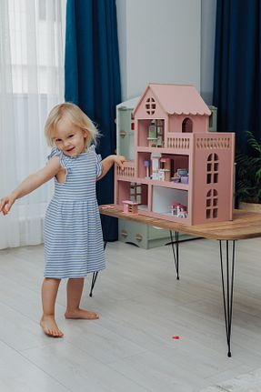 اسباب بازی چوبی صورتی 1+ HOBBY HOUSE - کد 929964454