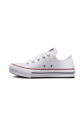 کفش اسنیکر نباتی زنانه بند دار Converse - کد 934784616