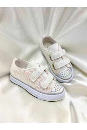 کفش اسنیکر سفید بچه گانه چسبی Görkem bebe ayakkabı ve tekstil - کد 934792455