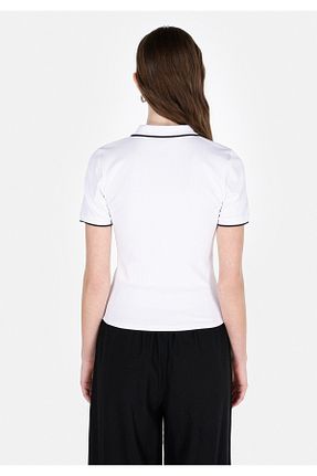 تیشرت سفید زنانه اسلیم فیت Colin’s - کد 934792250