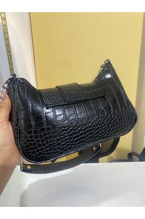 کیف دوشی مشکی زنانه چرم مصنوعی Marka - کد 934792429