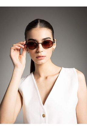 عینک آفتابی قهوه ای زنانه 50 BAYDUK - کد 934793567