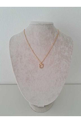گردنبند جواهر زرد زنانه روکش طلا Papeze - کد 921622857