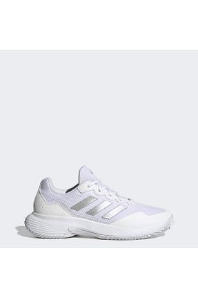کفش تنیس سفید زنانه چرم مصنوعی adidas - کد 750187963