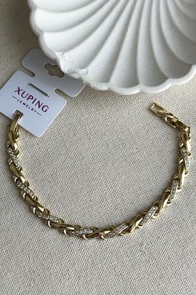 دستبند استیل (فولاد) زرد زنانه استیل (فولاد) Modacaprea - کد 935885654