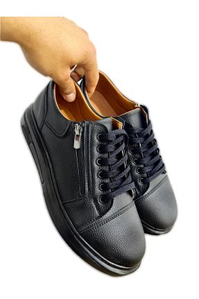 کفش کژوال مشکی مردانه پلی اورتان MerlitShoes - کد 930043927