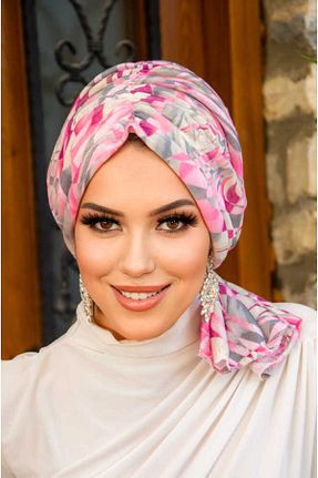 کلاه شنای حجاب صورتی زنانه Aişe Tesettür - کد 813004835