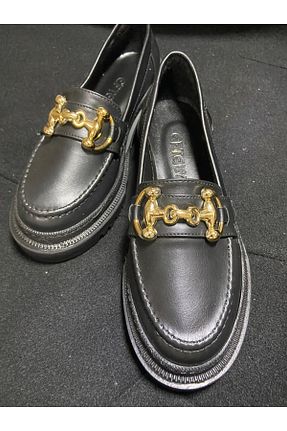 کفش لوفر مشکی زنانه چرم مصنوعی BİRDALİFE WEAR - کد 936059846