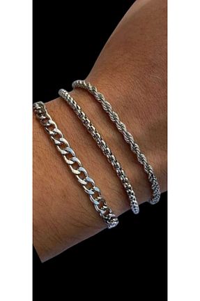 دستبند جواهر متالیک زنانه استیل (فولاد) Ralp Moda - کد 934876436