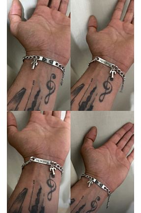 دستبند استیل (فولاد) طوسی استیل (فولاد) Çelik - کد 934880450