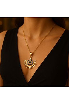 گردنبند استیل ( فولاد ) زرد زنانه استیل (فولاد) glanssieraad - کد 934875597