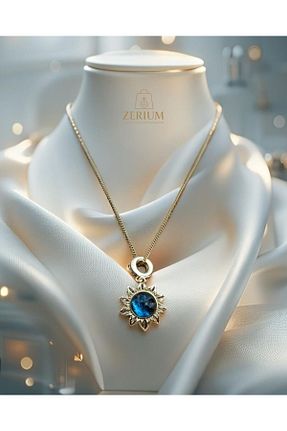 گردنبند استیل ( فولاد ) زرد زنانه استیل (فولاد) ZERİUM - کد 925536420