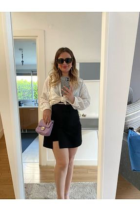 دامن مشکی زنانه پارچه Butik - کد 934888950
