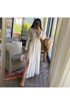 لباس بژ زنانه بافتنی MODAGK - کد 934891034