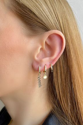 گوشواره جواهر زرد زیرکن Bijou Luz - کد 934906662