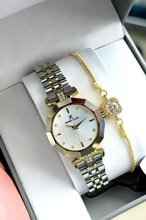 ساعت مچی طلائی زنانه 31-35 میلی متر Daniel Klein - کد 261050561