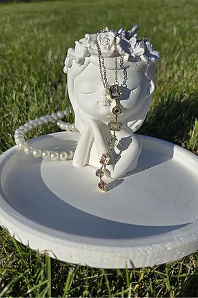 گردنبند استیل ( فولاد ) سبز زنانه استیل (فولاد) size ne lazım - کد 934949219