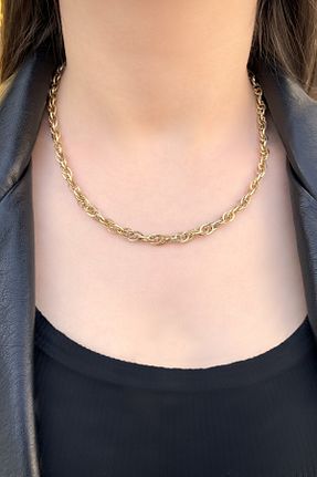 گردنبند طلا طلائی زنانه 14 عیار Altınaşkı - کد 934950778
