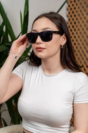 عینک آفتابی مشکی زنانه 54 oscar optic - کد 925447715