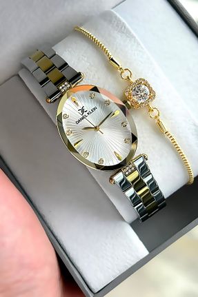 ساعت مچی طلائی زنانه 31-35 میلی متر Daniel Klein - کد 803339017