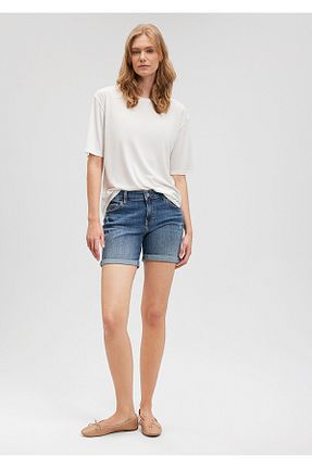 شلوارک و برمودا آبی زنانه Straight Mavi - کد 2504467