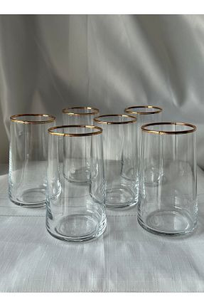 لیوان طلائی شیشه Şahika Kristal cama atılan imza - کد 922616848